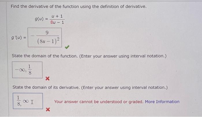 Solved Find the derivative of the function using the | Chegg.com