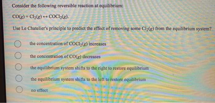 Solved Consider the following reversible reaction at | Chegg.com
