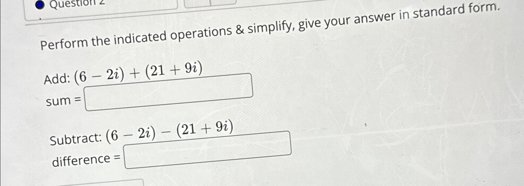 Solved Perform the indicated operations & simplify, give | Chegg.com