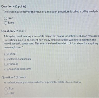 Solved Question 4 (2 ﻿points)The systematic study of the | Chegg.com