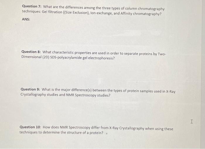 Solved Question 7: What are the differences among the three | Chegg.com