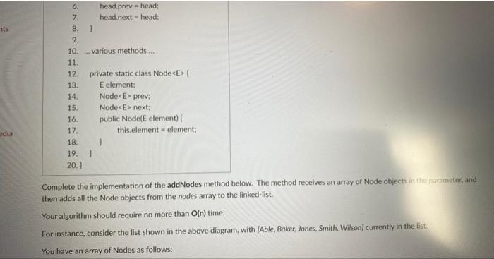 Solved Problem 5: For this problem, assume that MyLinkedList | Chegg.com