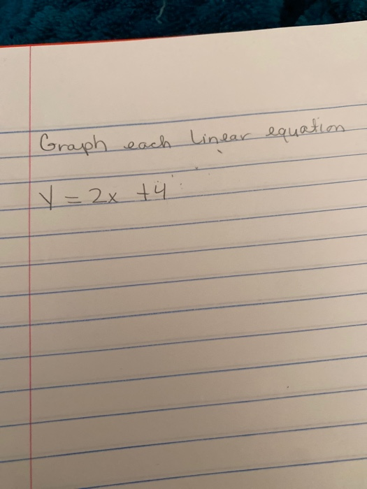 Solved Graph Each Linear Equation Y 2x 4 Chegg Solved Graph Each Linear Equation Y 2x 4 Chegg