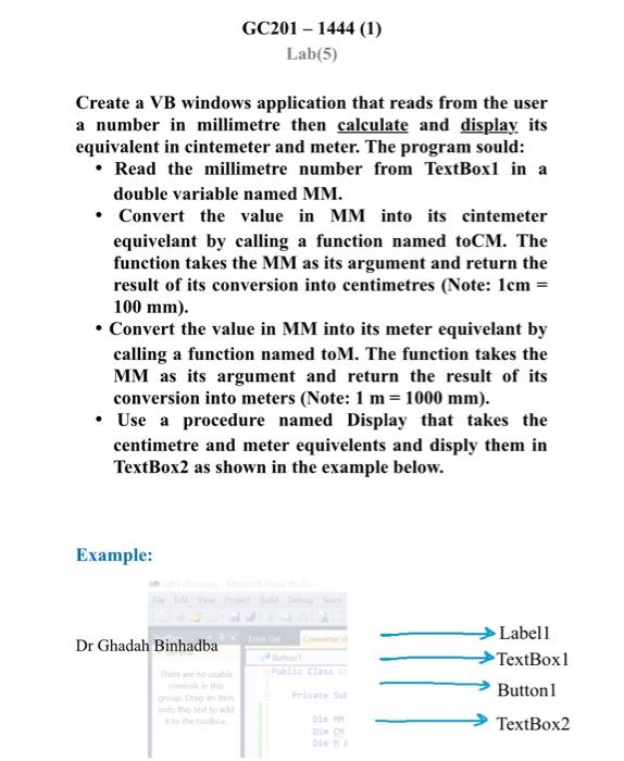Solved Create a VB windows application that reads from the | Chegg.com