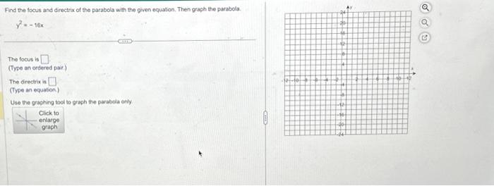 find the focus and directrix of the parabola (y-2)^2=16(x-7)