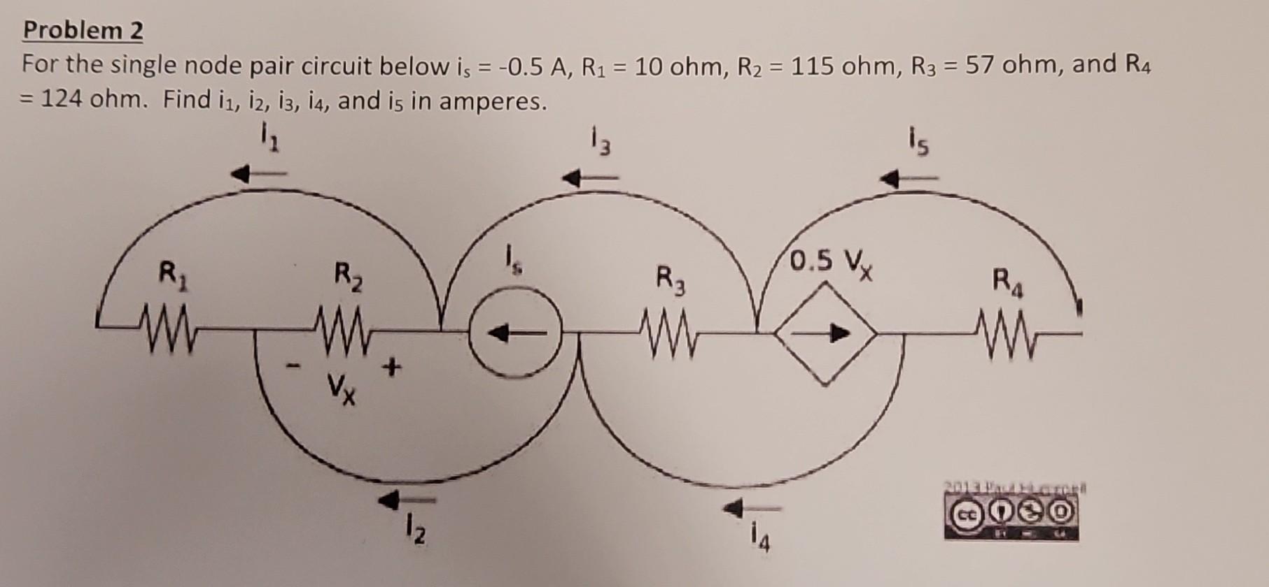 Problem 2 For The Single Node Pair Circuit Below Is = | Chegg.com