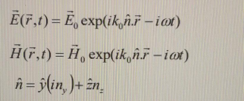 Solved Field Components Of An Electromagnetic Wave Propag Chegg Com