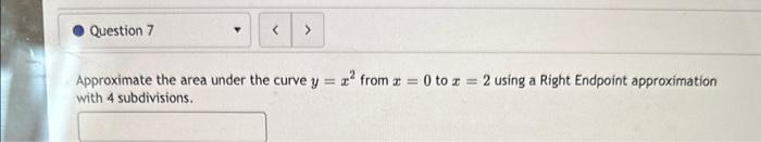 Solved Approximate the area under the curve y=x2 from x=0 to | Chegg.com