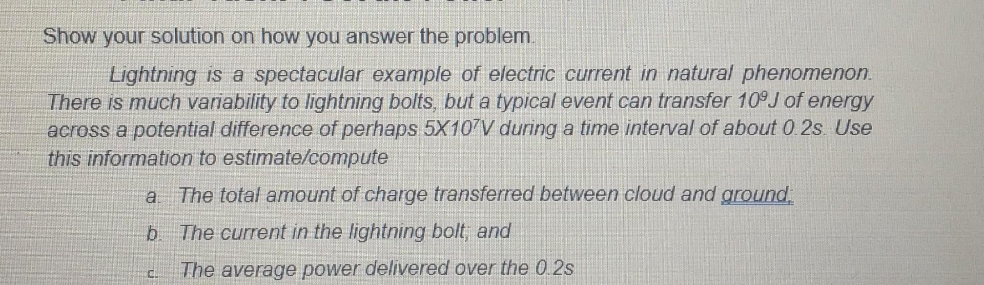 Solved Show your solution on how you answer the problem | Chegg.com