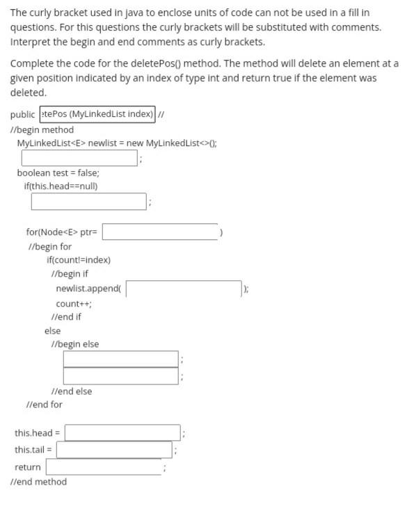 Solved The curly bracket used in java to enclose units of