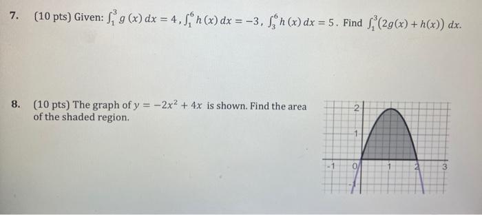 Solved Answer both PLEASE! the graph of y=-2x^2+4 is shown | Chegg.com