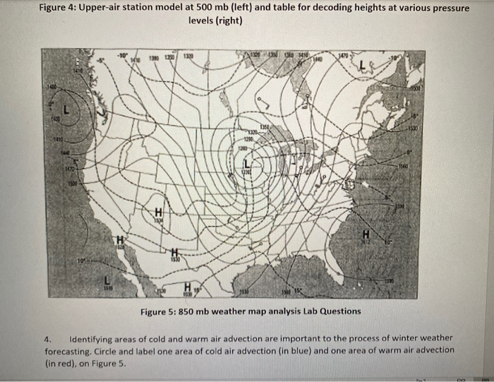 Solved 3. Using Figure 3 a. Draw isobars at 4 mb intervals,
