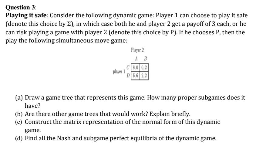 1: A game tree used to illustrate dynamic games with three players