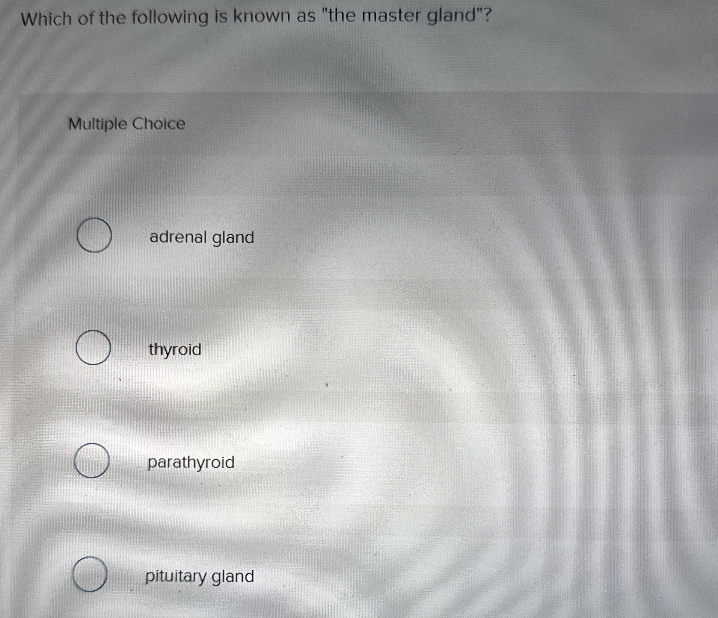 Solved Which of the following is known as "the master