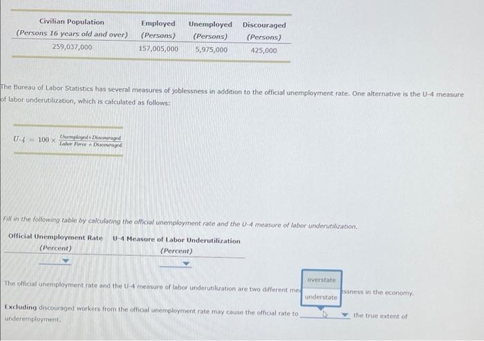 Solved 2. Discouraged Workers Which Of The Following | Chegg.com