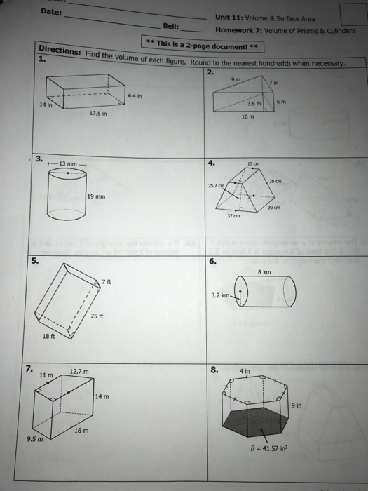 47 Chapter 10 Volume And Surface Area Answer Key KhireaBaris