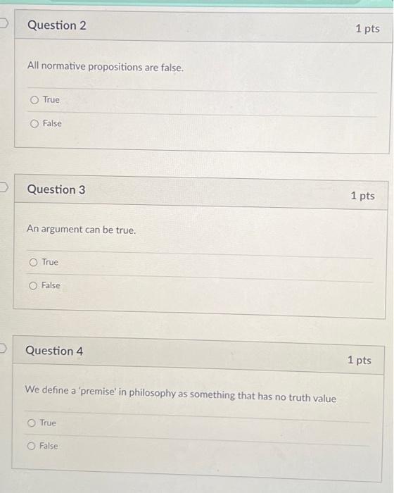 Solved A sound argument can contain a false premise. True | Chegg.com