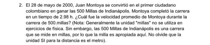 2. El 28 de mayo de 2000 , Juan Montoya se convirtió en el primer ciudadano colombiano en ganar las 500 Millas de Indianápoli