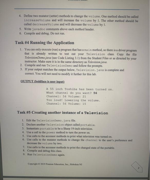 Solved Lab 05 Chapter 6: Classes Lab Objectives By | Chegg.com