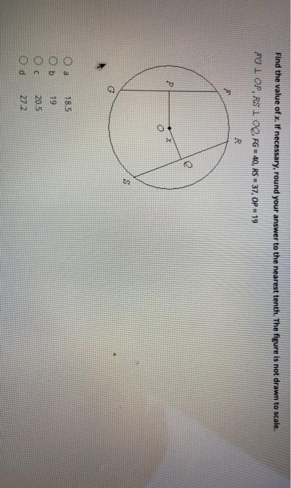 Solved Find The Value Of X. If Necessary, Round Your Answer | Chegg.com