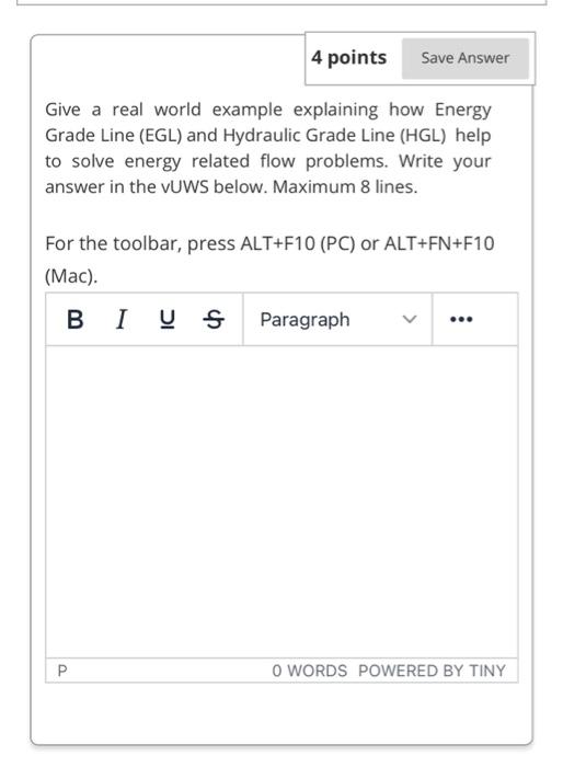 Solved 4 points Save Answer Give a real world example | Chegg.com
