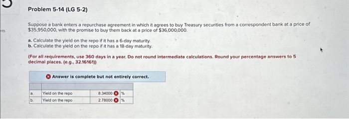 Solved Suppose A Bank Enters A Repurchase Agreement In Which | Chegg.com