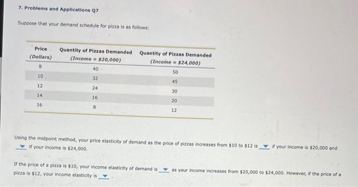 Solved 7. Problems and Applications Q7 Suppose that your | Chegg.com