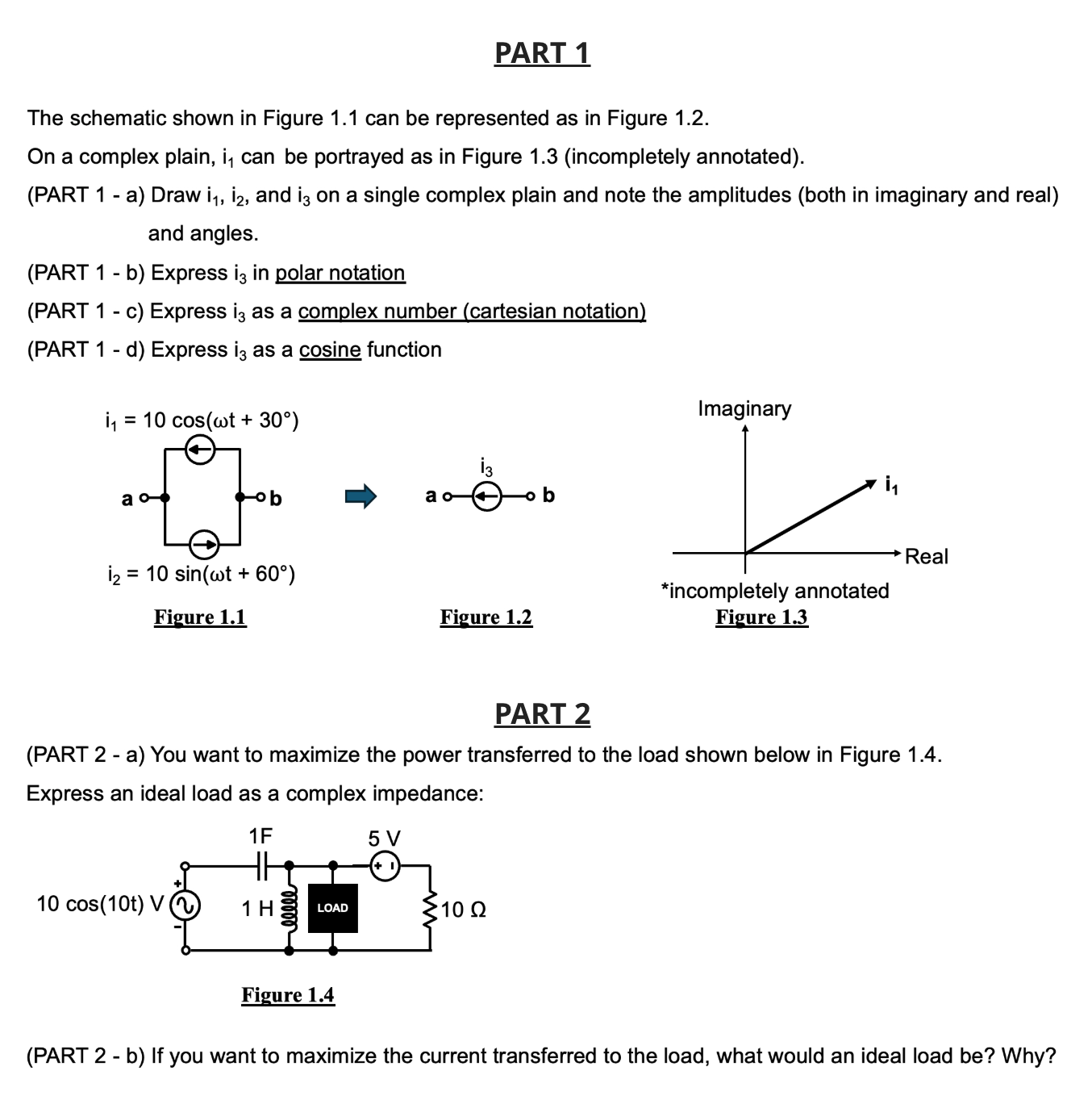 Solved PART 1 ﻿The schematic shown in Figure 1.1 ﻿can be | Chegg.com