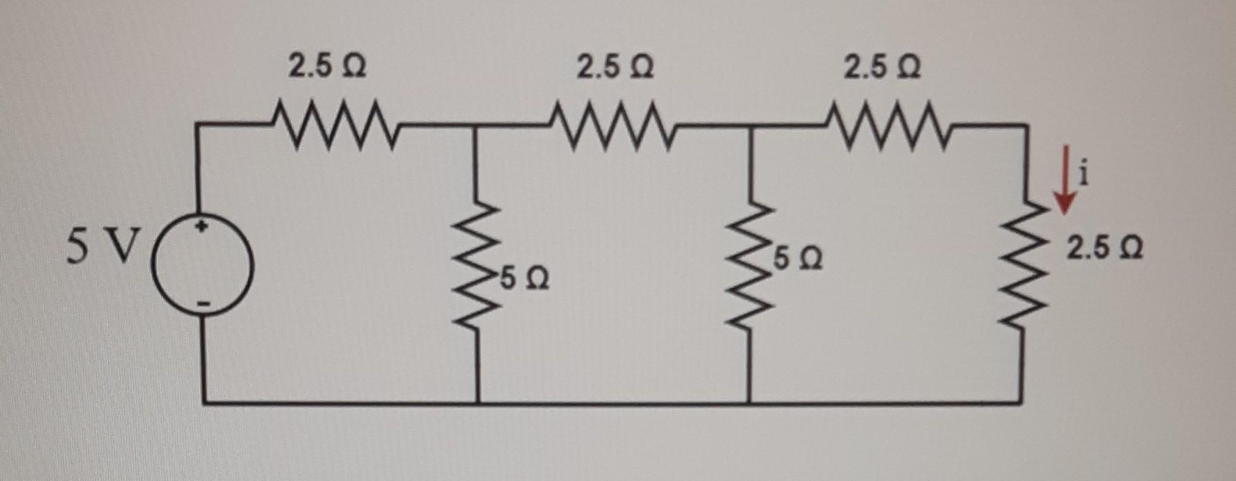 Solved What is the magnitude of current labeled 'i' in the | Chegg.com