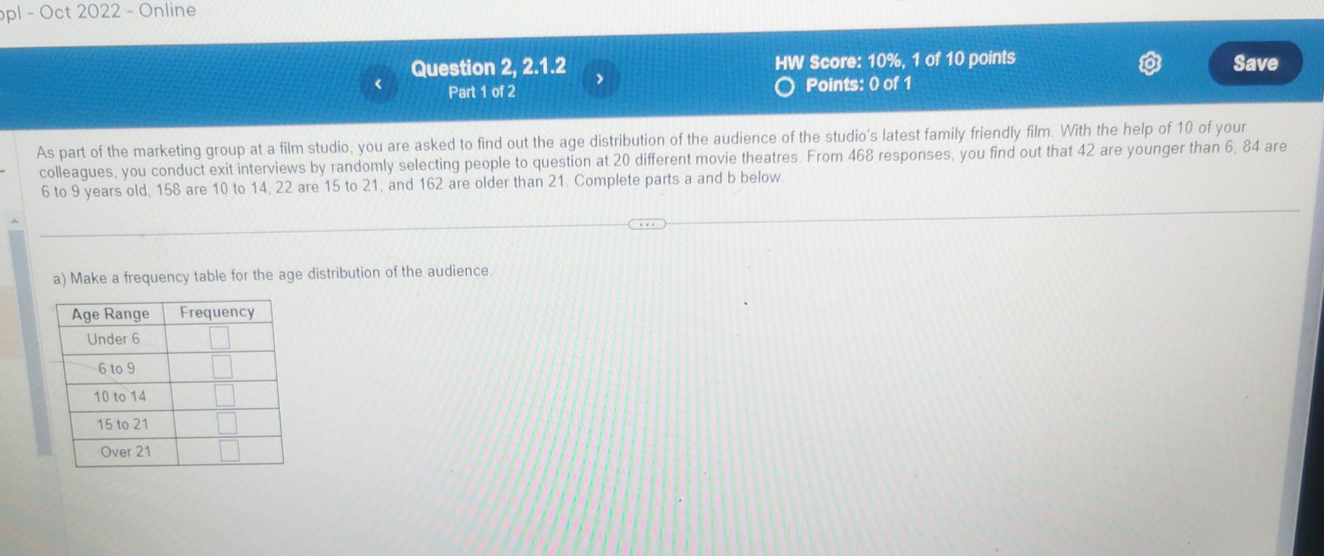 Solved As part of the marketing group at a film studio, you | Chegg.com