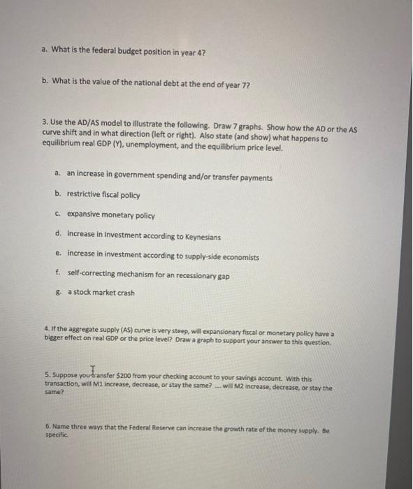 Solved 1. Assume The Following Modified Keynesian Model: | Chegg.com