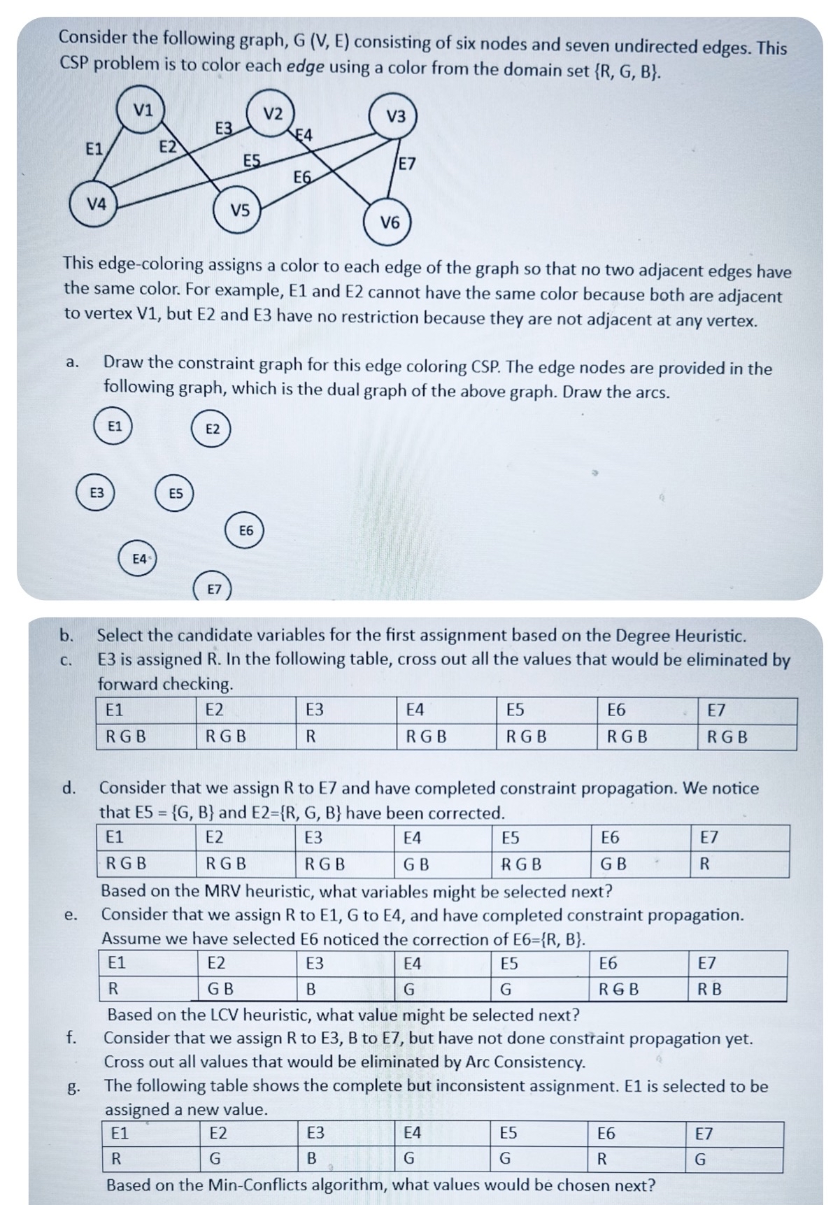 Solved It's an AI problem. Please answer them all. Thanks. • | Chegg.com