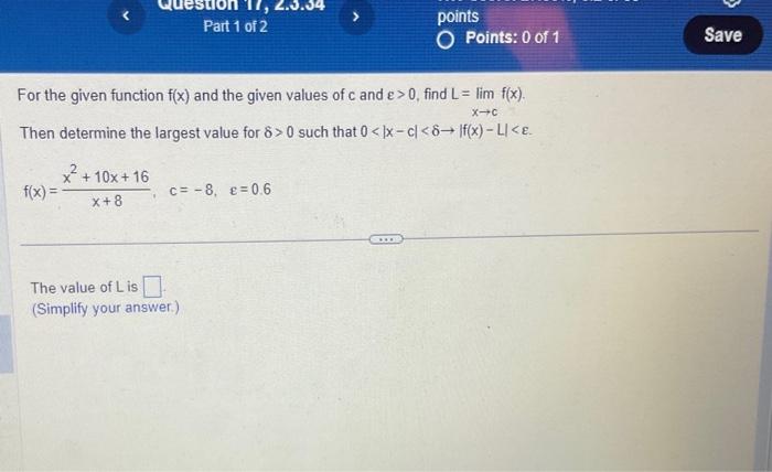 Solved For the given function f(x), the point c, and a | Chegg.com