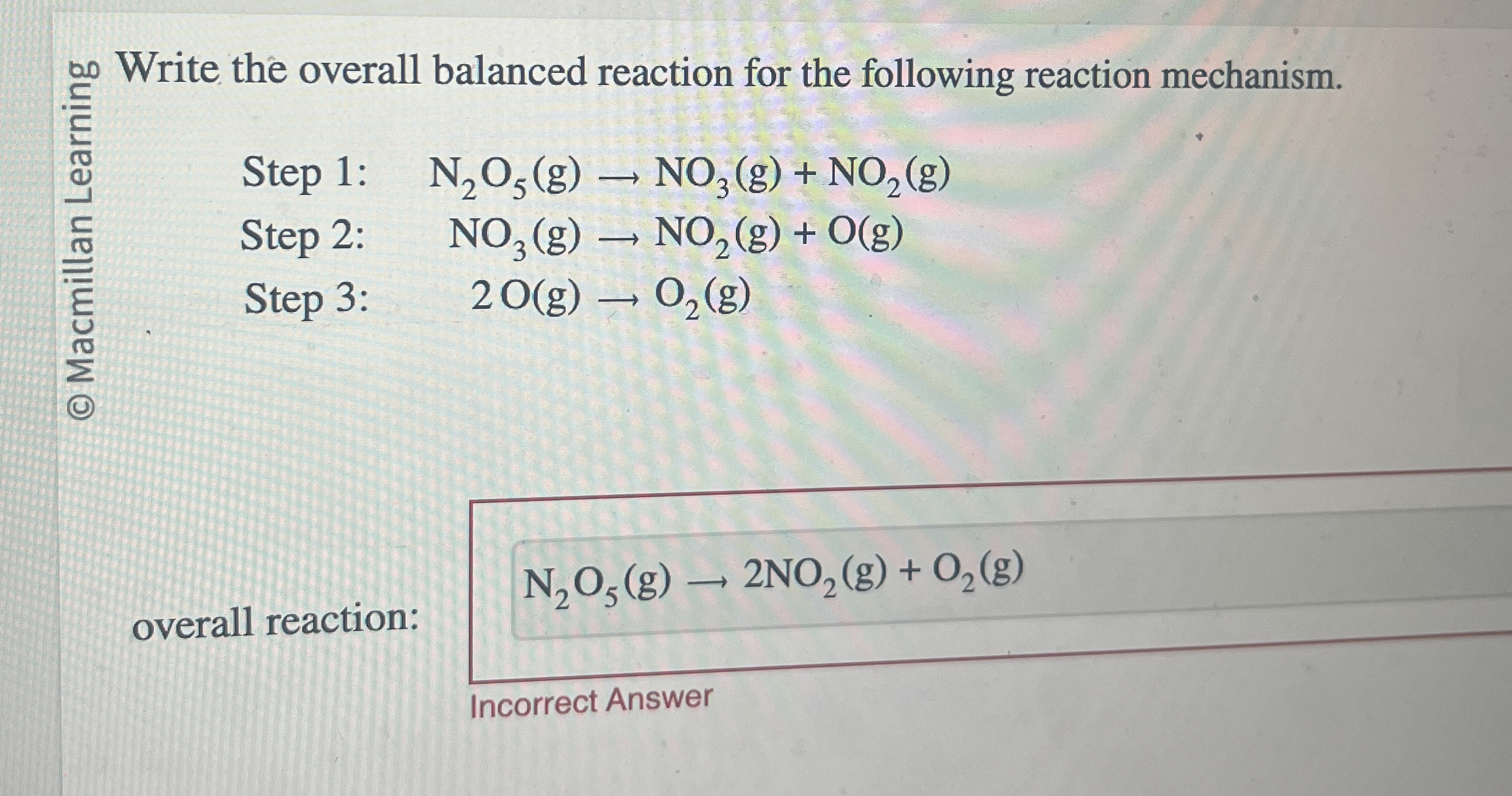 Solved Write the overall balanced reaction for the following | Chegg.com