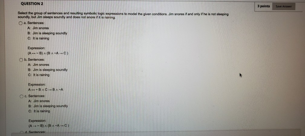 Solved QUESTION 2 3 points Save Answer Select the group of | Chegg.com