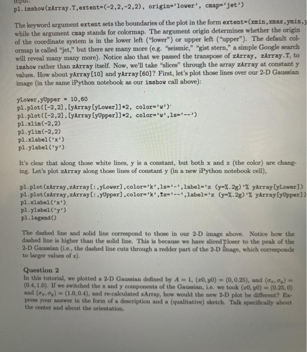 Solved code in python ... the second question is at the end | Chegg.com