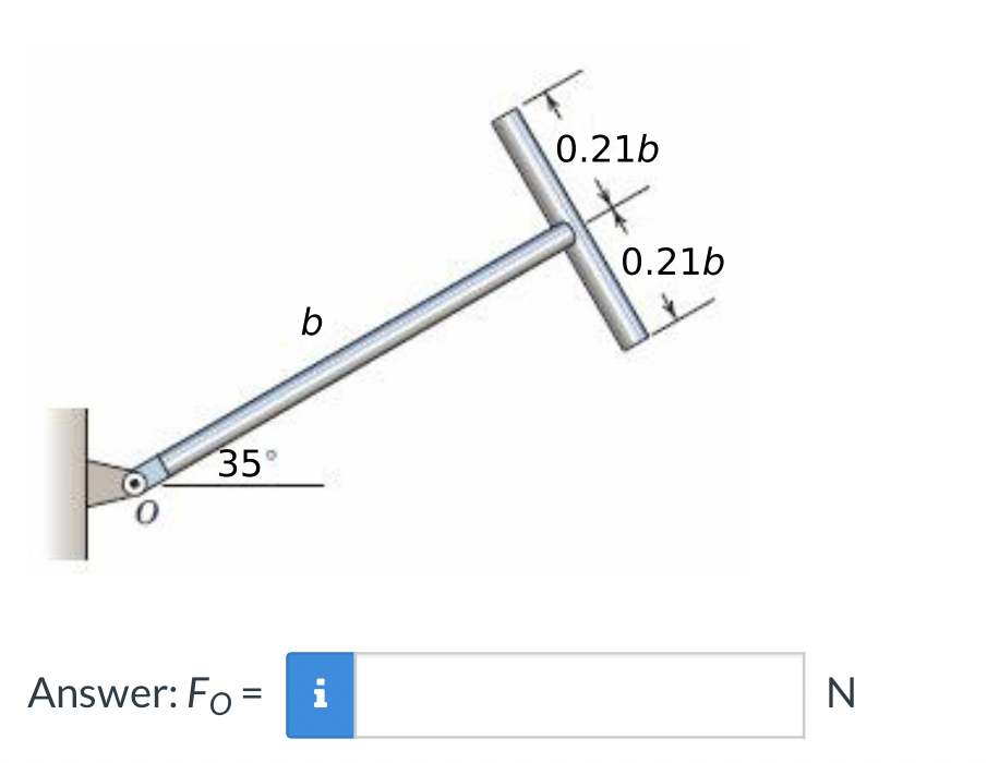 Solved the t shaped body of total mass m =The T-shaped body | Chegg.com