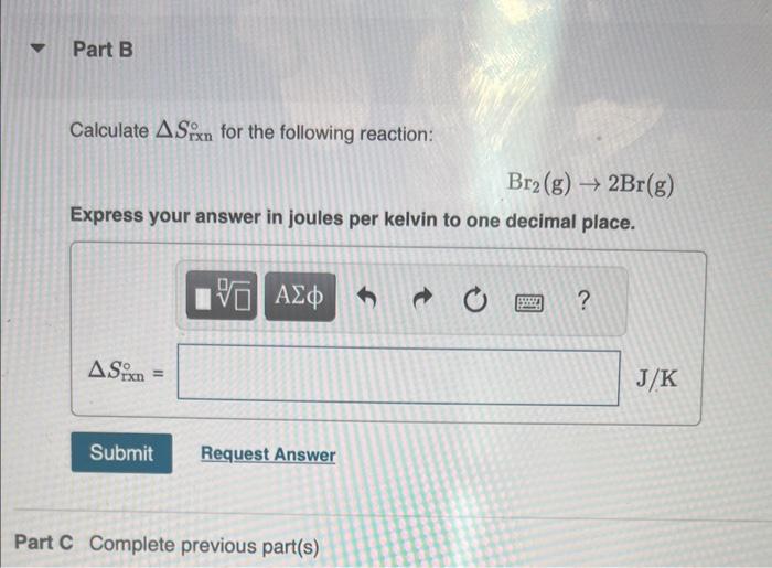 Solved For each reaction, calculate ΔHrxn∘,ΔSrxn∘, and | Chegg.com