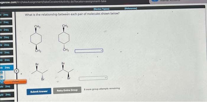 Solved What is the relationship between each pair of | Chegg.com