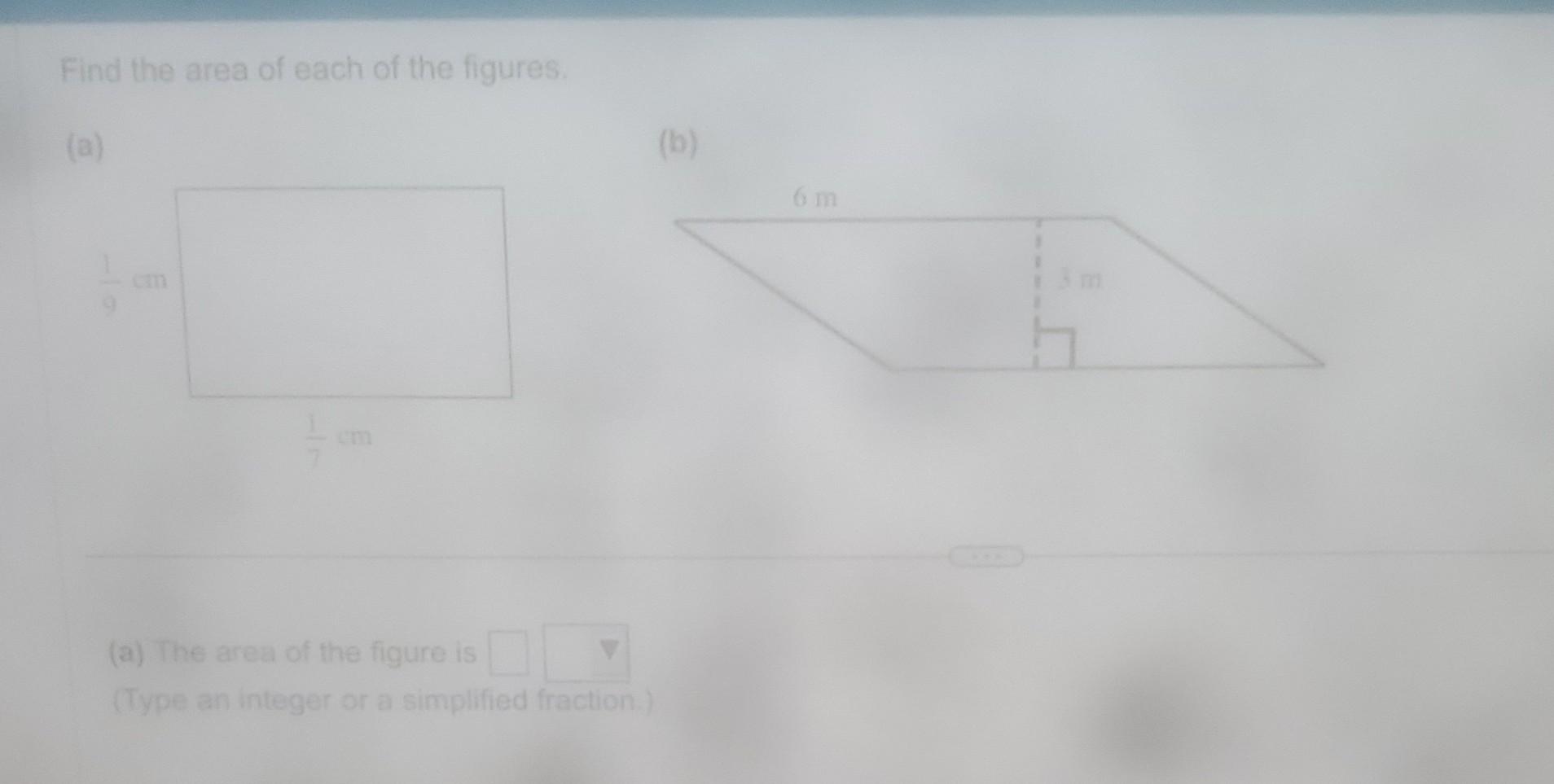 Solved Find The Area Of Each Of The Figures. (a) (b) (a) The | Chegg.com