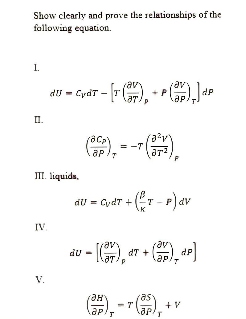 Solved Chemical Engineering Thermodynamics Show clearly