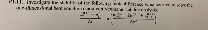 Solved P1.11. Investigate the stability of the following | Chegg.com