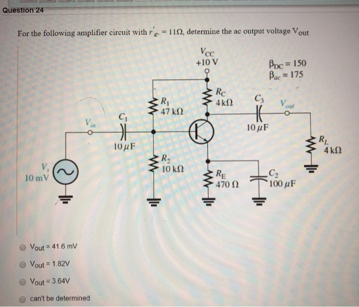 Solved Question 23 Determine The Mode Of Operation For The | Chegg.com