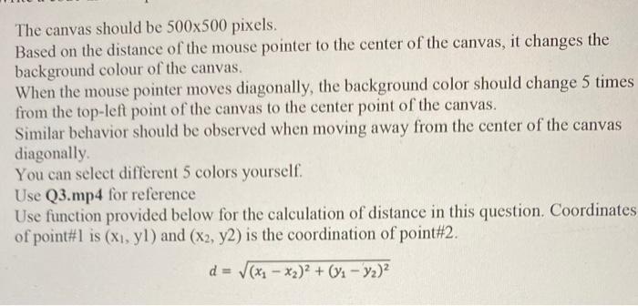 Solved The canvas should be 500x500 pixels Based on the | Chegg.com