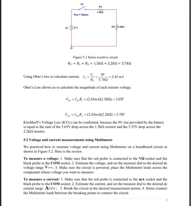 Solved EMT1150 Lab Experiment 5 Measurements in Series | Chegg.com