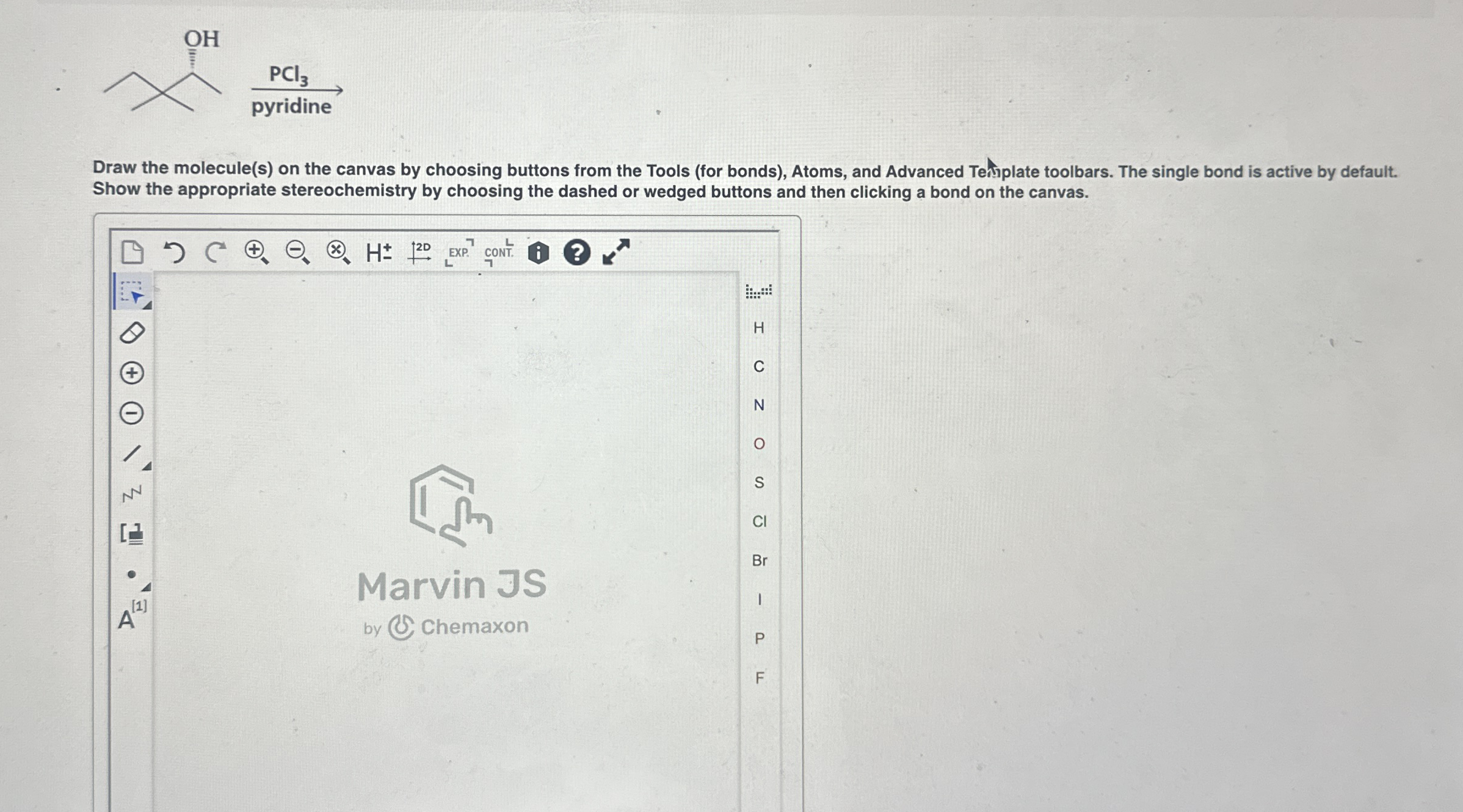 Solved Draw the molecule(s) ﻿on the canvas by choosing | Chegg.com