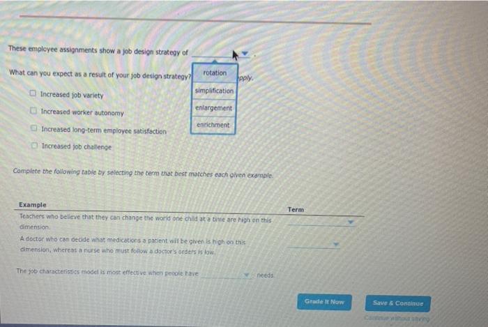 Solved 6. Job Design for Motivation Management at Work As | Chegg.com