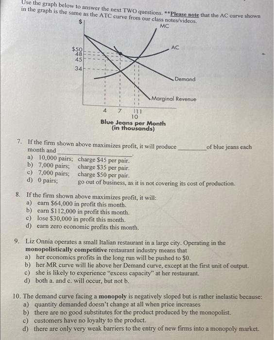 Solved Use the graph below to answer the next TWO questions. | Chegg.com