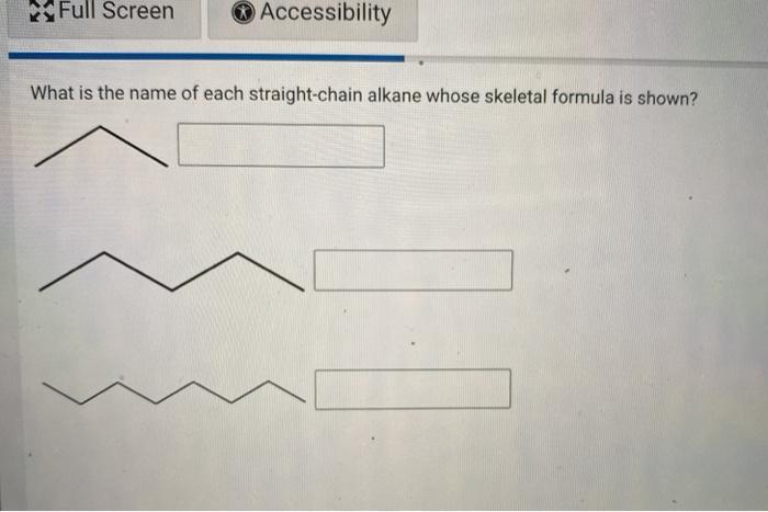 Solved Full Screen Accessibility What is the name of each | Chegg.com