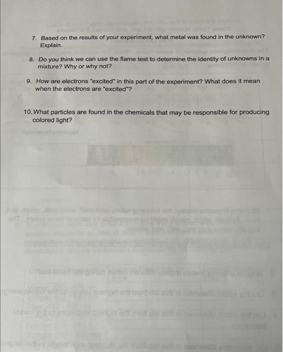 Solved Flame Tests, Wavelength of Light, and Group I \& II